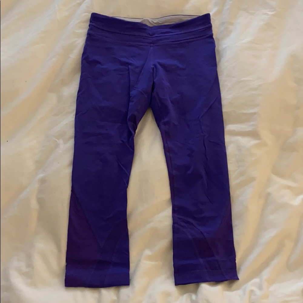 Lululemon purple crop leggings